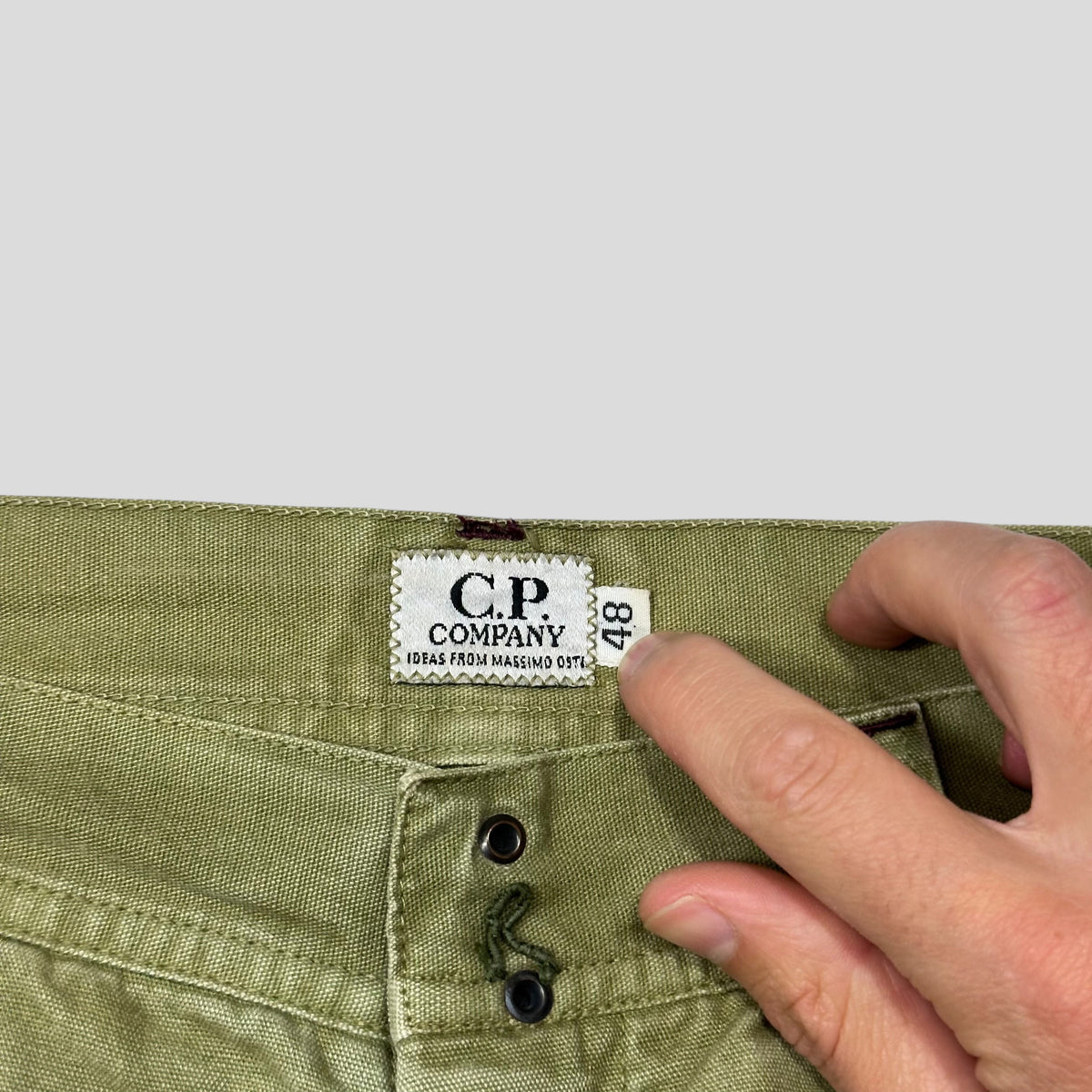 CP Company SS 1992 Ideas By Massimo Osti Green Logo Trousers - 31 | W31