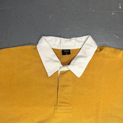 Avirex N.Y Spellout Polo In Mustard ( M ) - Known Source