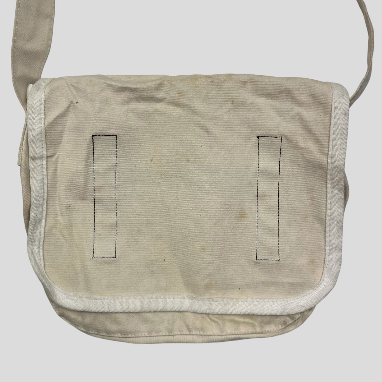 CDG SHIRT 00’s Canvas Spellout Messenger Bag