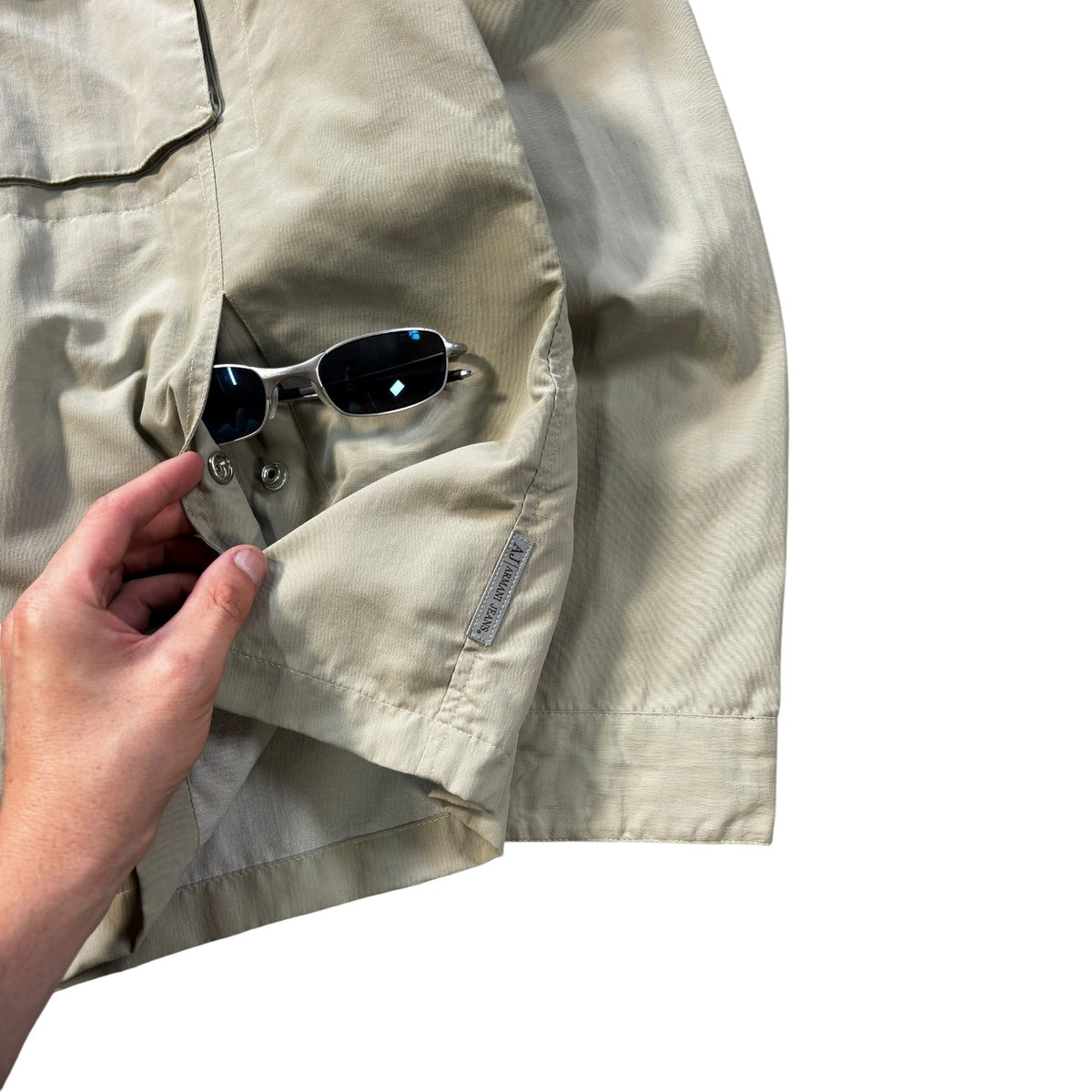 Armani Jeans 00’s Convertible Multipocket Jacket XL | XL, Beige