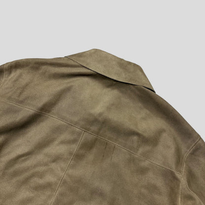 Miu Miu 00’s Suede Leather Cropped Work Jacket - IT50 (M/L) | Default Title, Multicoloured