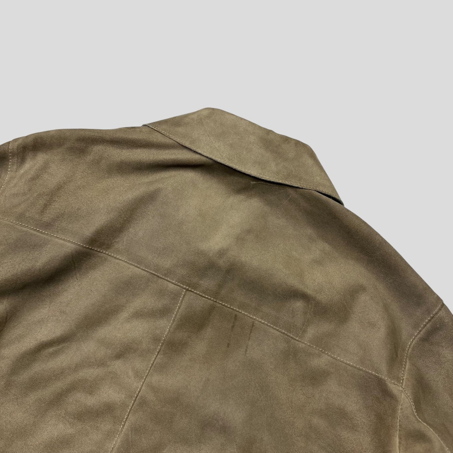 Miu Miu 00’s Suede Leather Cropped Work Jacket - IT50 (M/L) | Default Title, Multicoloured