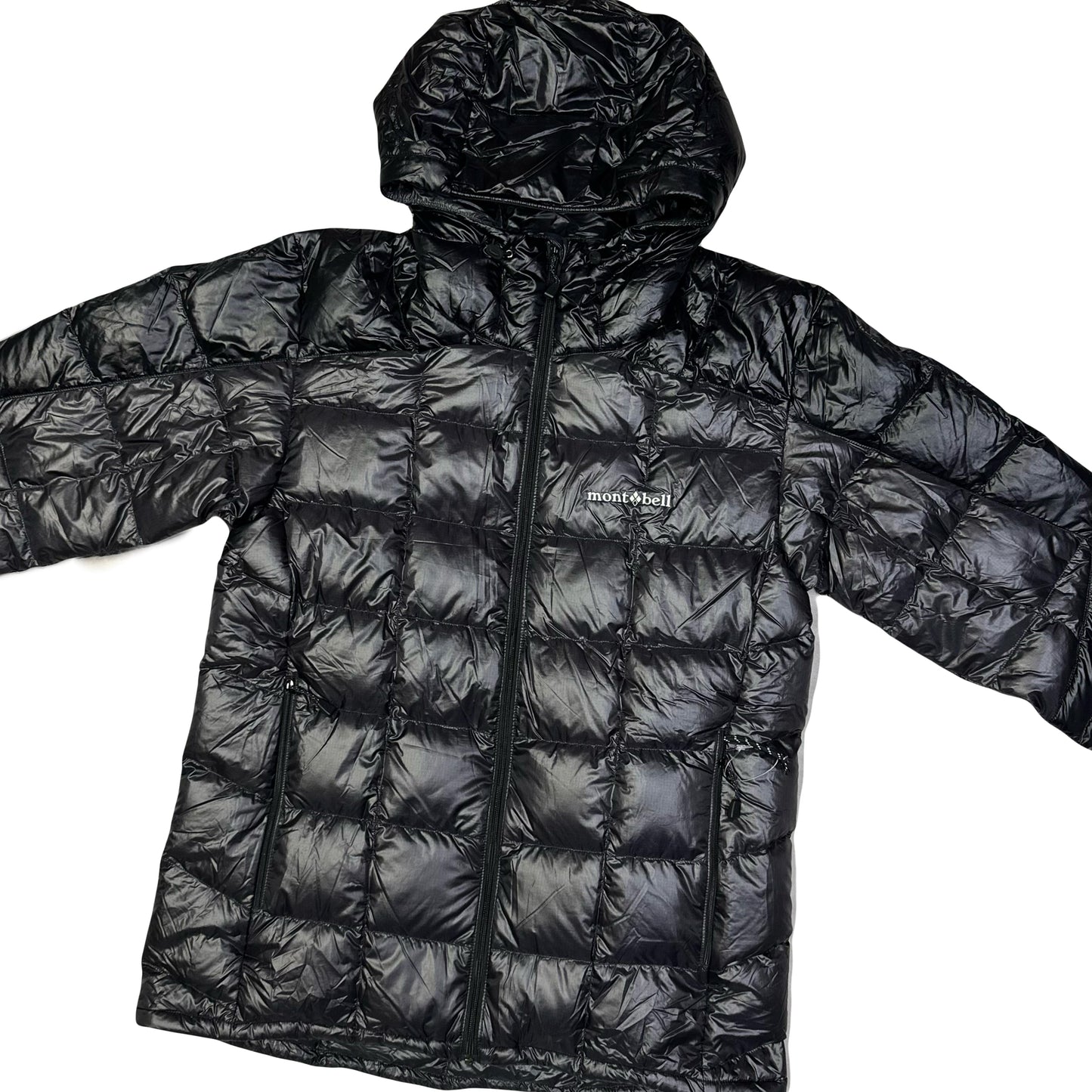 Montbell Superior Down Parka Puffer Jacket In Black & Grey ( L )
