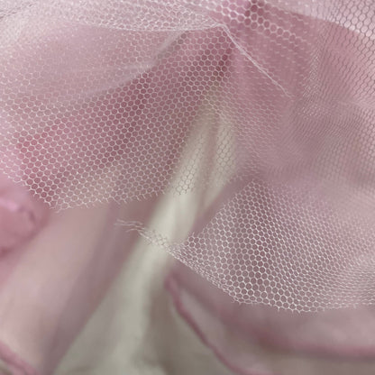 1950s Lee Delman pink tulle gown