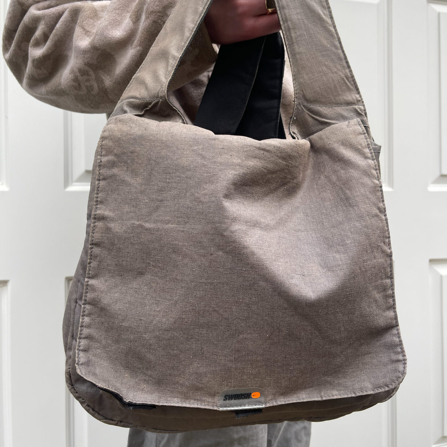 Nike Swoosh Cotton Laptop Backpack | O/S, Grey