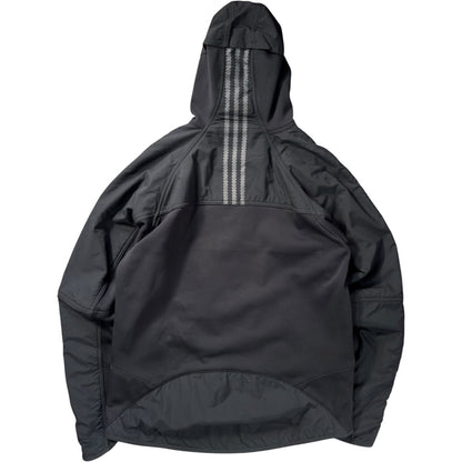 Adidas 2004 Asymmetrical Zip Two Tone Climawarm Hoodie M | Medium, Black