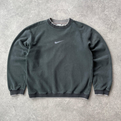 Nike 2000s heavyweight embroidered sweatshirt (L)