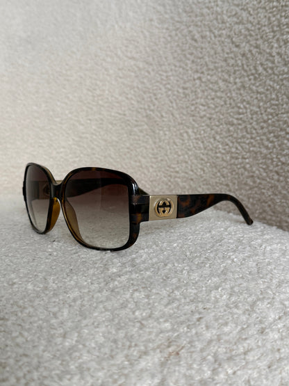 Vintage 2000s Gucci Oversized Sunglasses | O/S, Brown