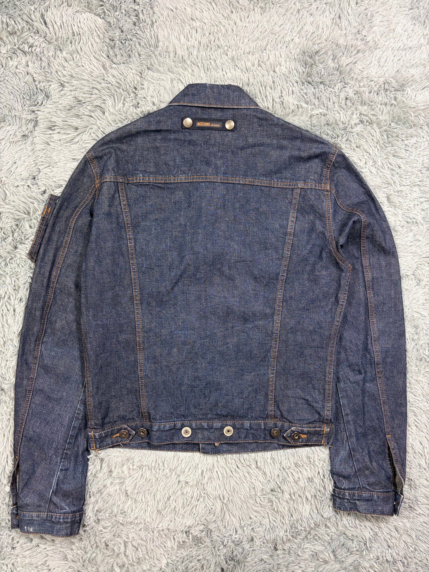 Moschino Jeans 00’s Modular Pocket System Denim Jacket - S/M | O/S, Blue