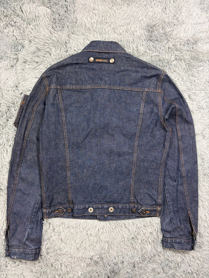 Moschino Jeans 00’s Modular Pocket System Denim Jacket - S/M | O/S, Blue