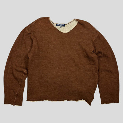Comme Des Garçons 2003 Reversible Wool Textured Jumper - XS/S