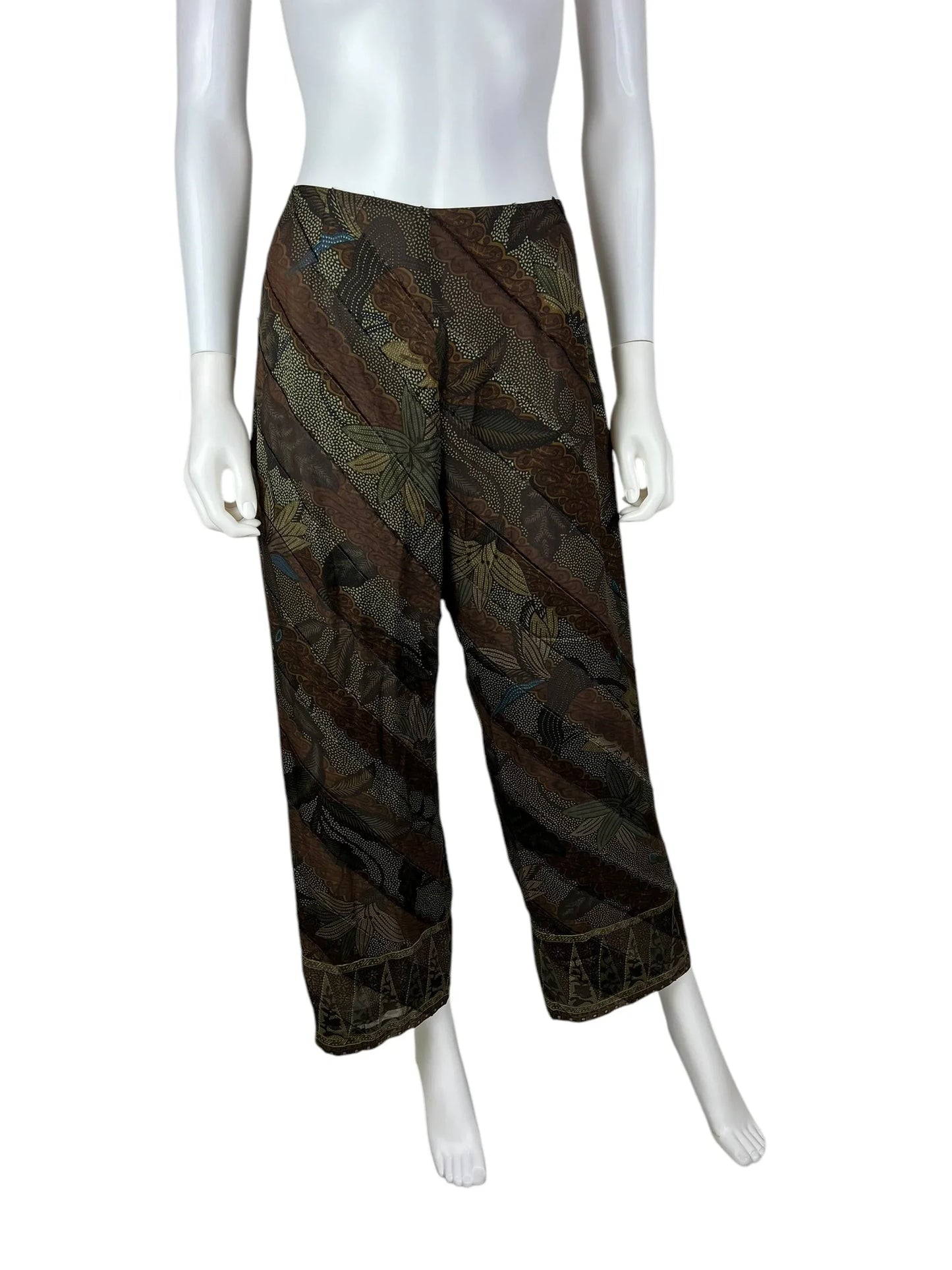 Kenzo vintage silk summer trousers