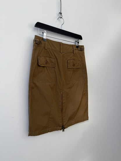 Miu Miu 00s Ripstop Cargo Skirt | Medium, Khaki