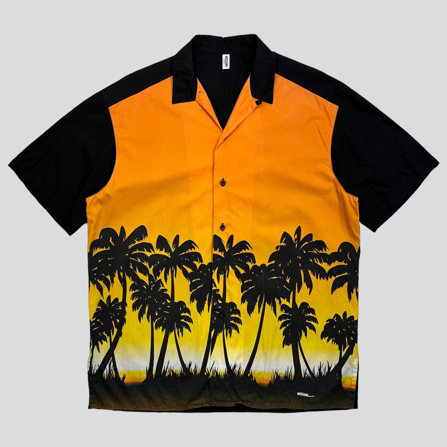 Moschino Mare 00’s Baggy Cuban Sunset Print Shirt - L/XL