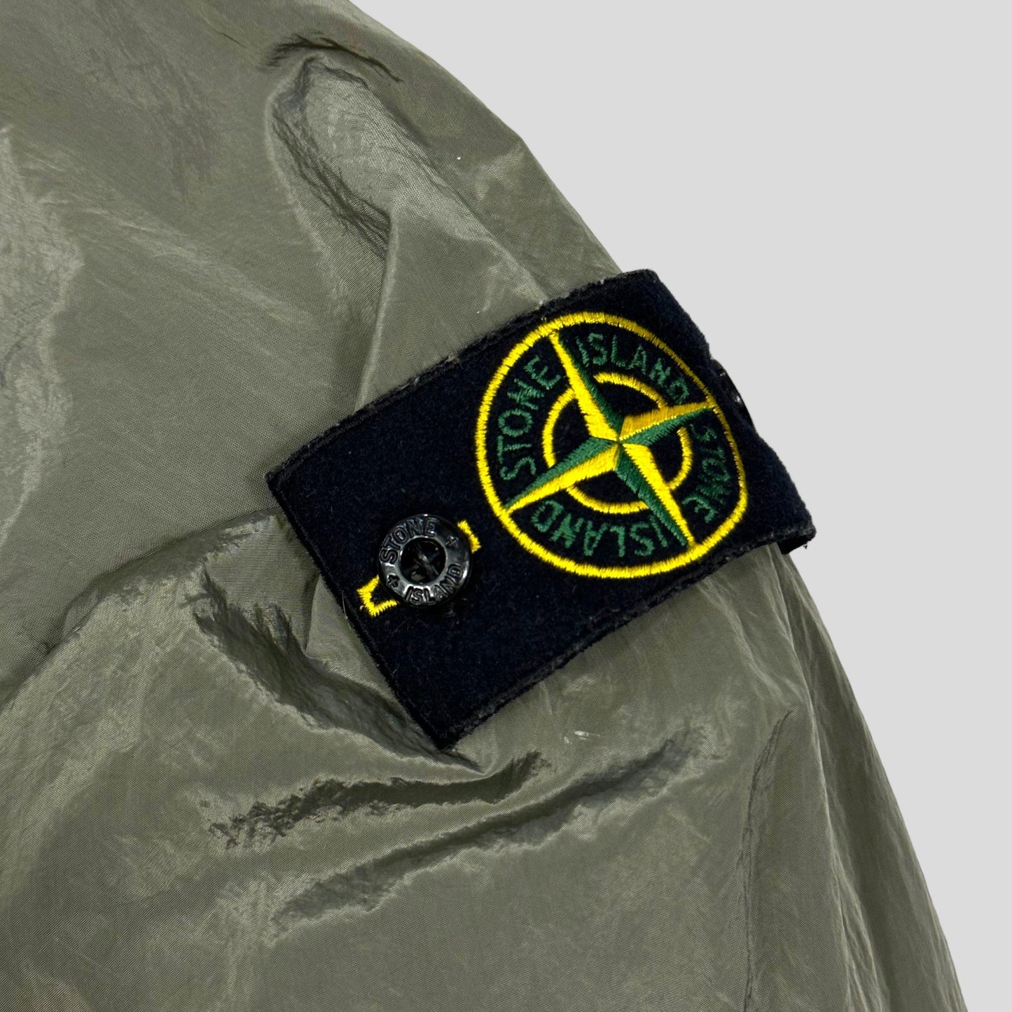 Stone Island Khaki Nylon Metal Overshirt Jacket - M - Known Source