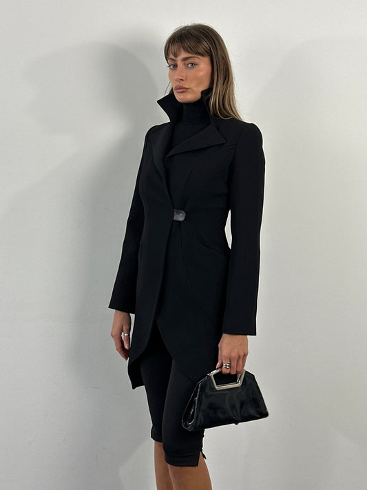 Emporio Armani 2000s Pure Wool Tailored Coat - S