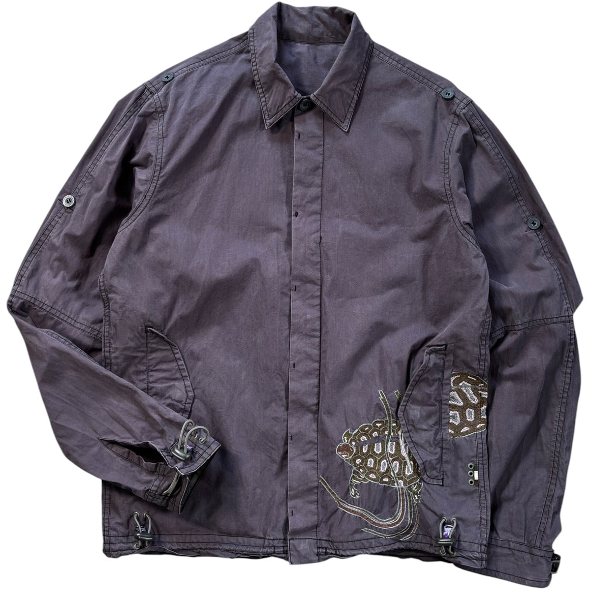 Maharishi 00’s Lightweight Embroidered Turtle Jacket XS | XS, Purple