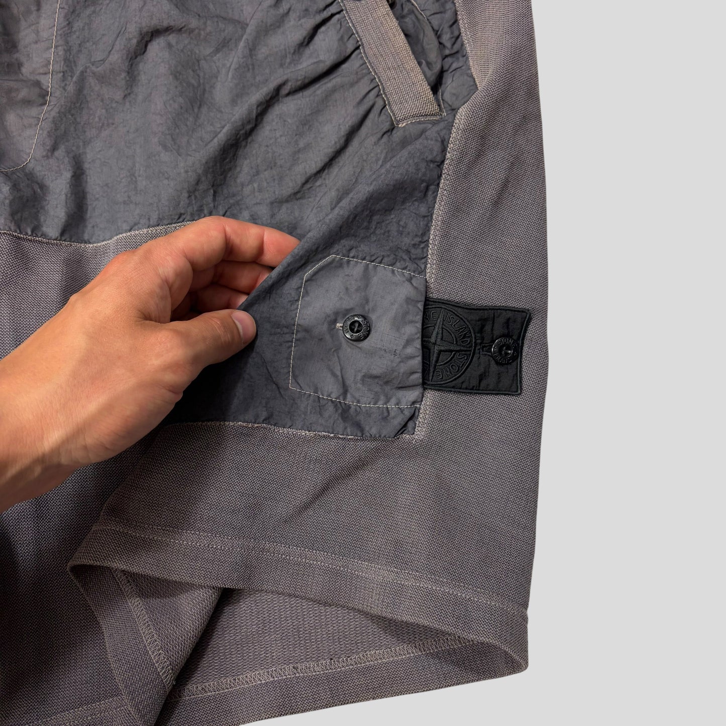 Stone Island Shadow Project SS20 Cotton & Nylon Metal Baggy Shorts - M/L | Default Title, Grey