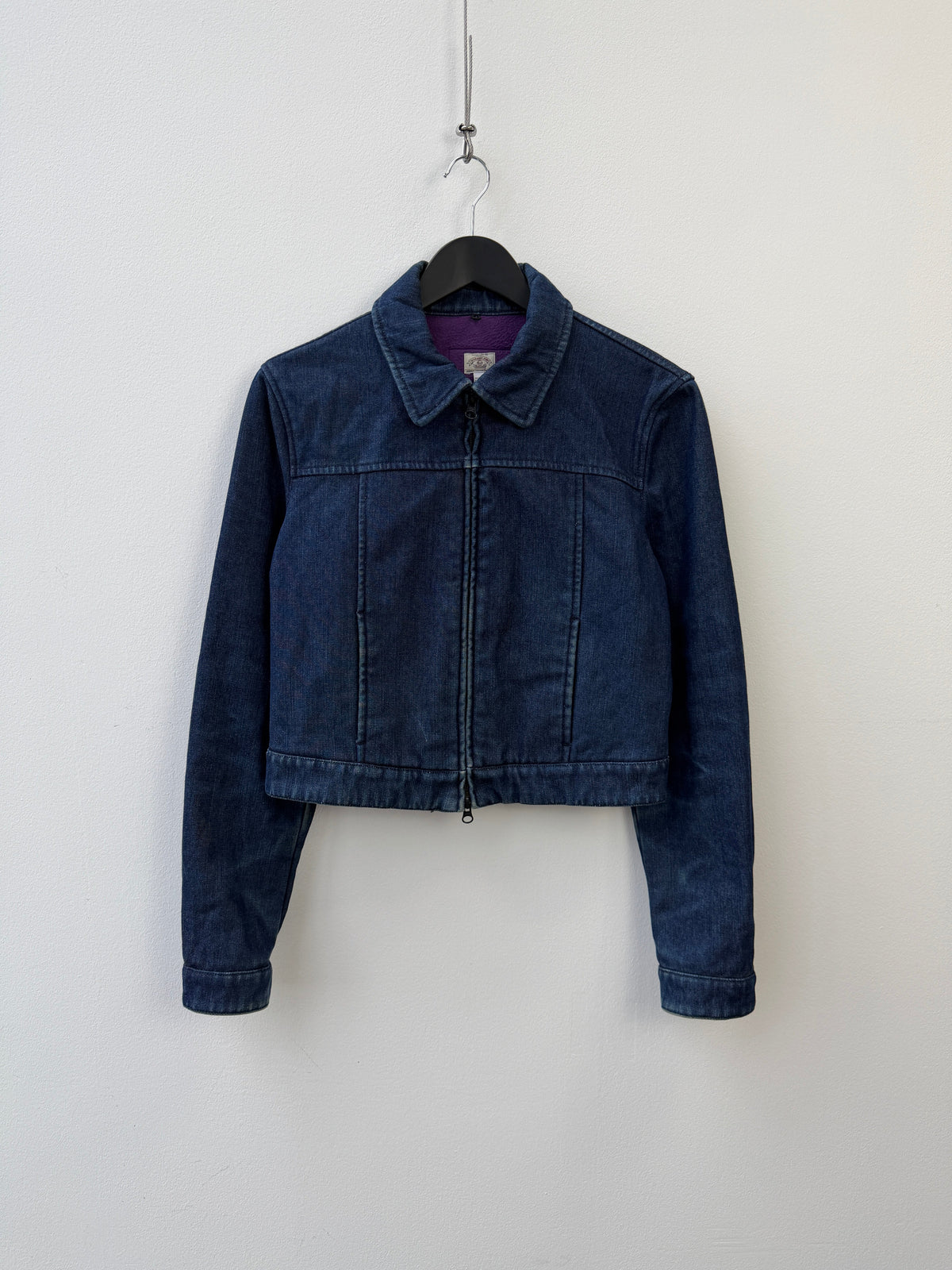 Armani Jeans 90s Cropped Denim Jacket | O/S, Blue