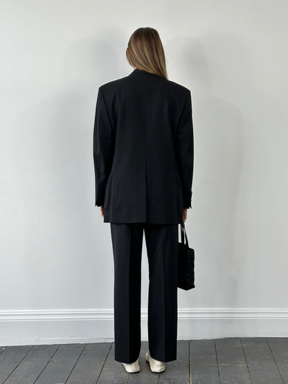 Yves Saint Laurent Pour Homme Pure Wool Single Breasted Suit - 38S/W30