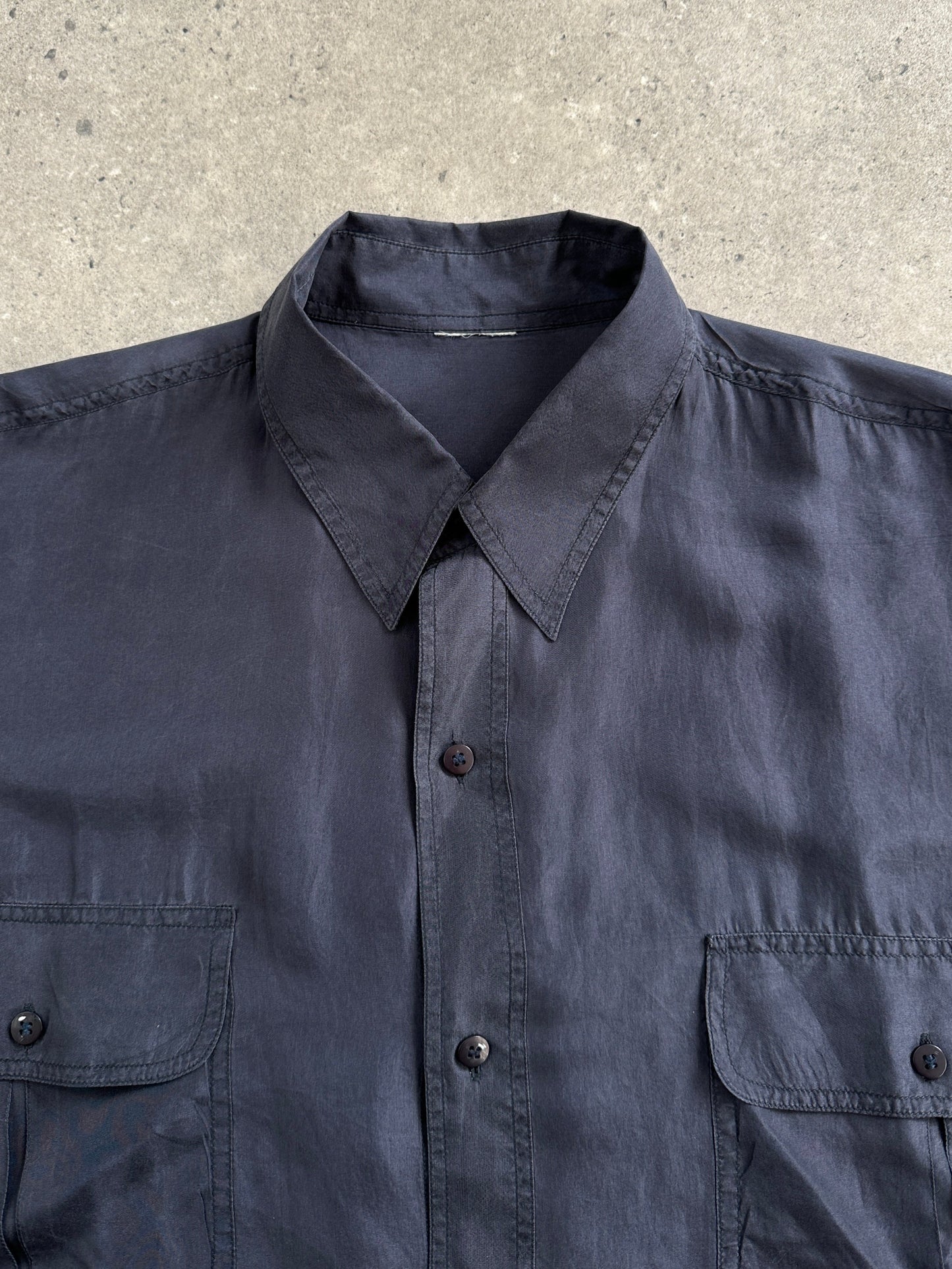 Vintage 1990s Relaxed Pure Silk Shirt - XL