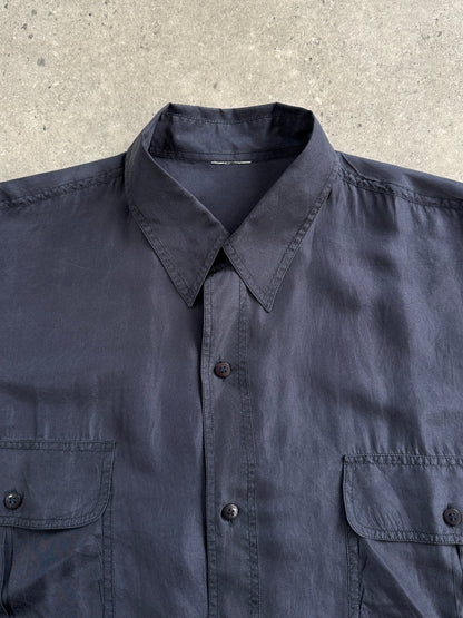 Vintage 1990s Relaxed Pure Silk Shirt - XL