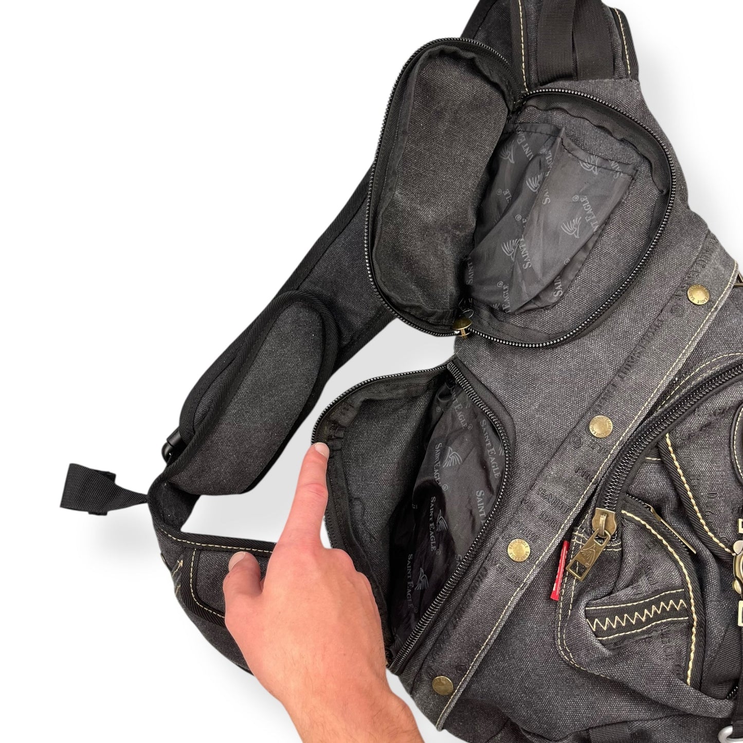 2000's Saint Eagle Multipocket Sling Bag | Default Title, Red