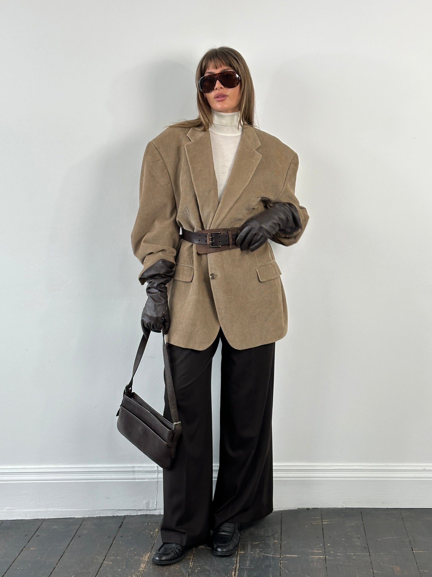 Ralph Lauren Lauren 2000s Corduroy Single Breasted Blazer - 52R/3XL