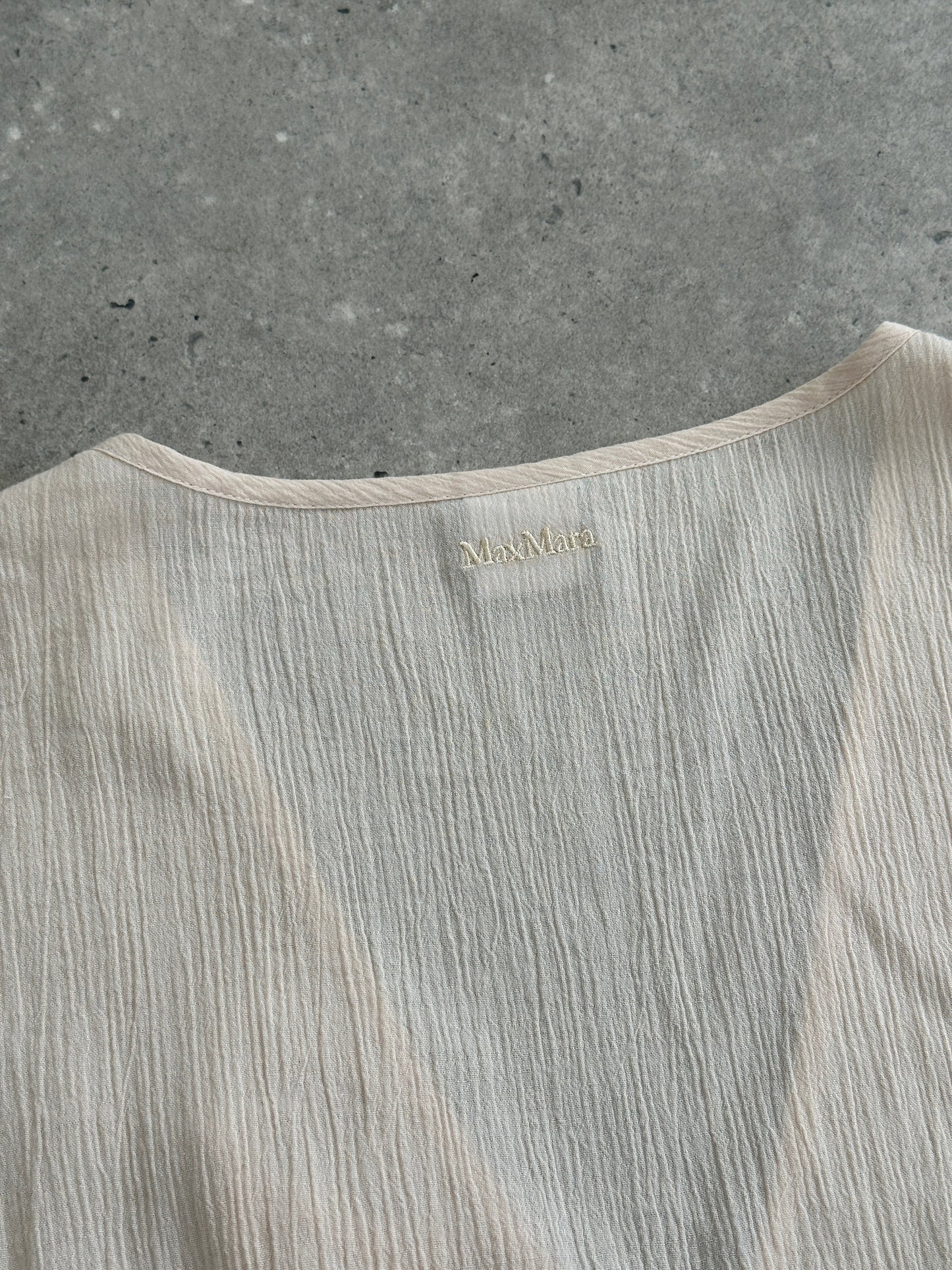 Max Mara Pure Cotton Floor Length Sun Dress - UK12