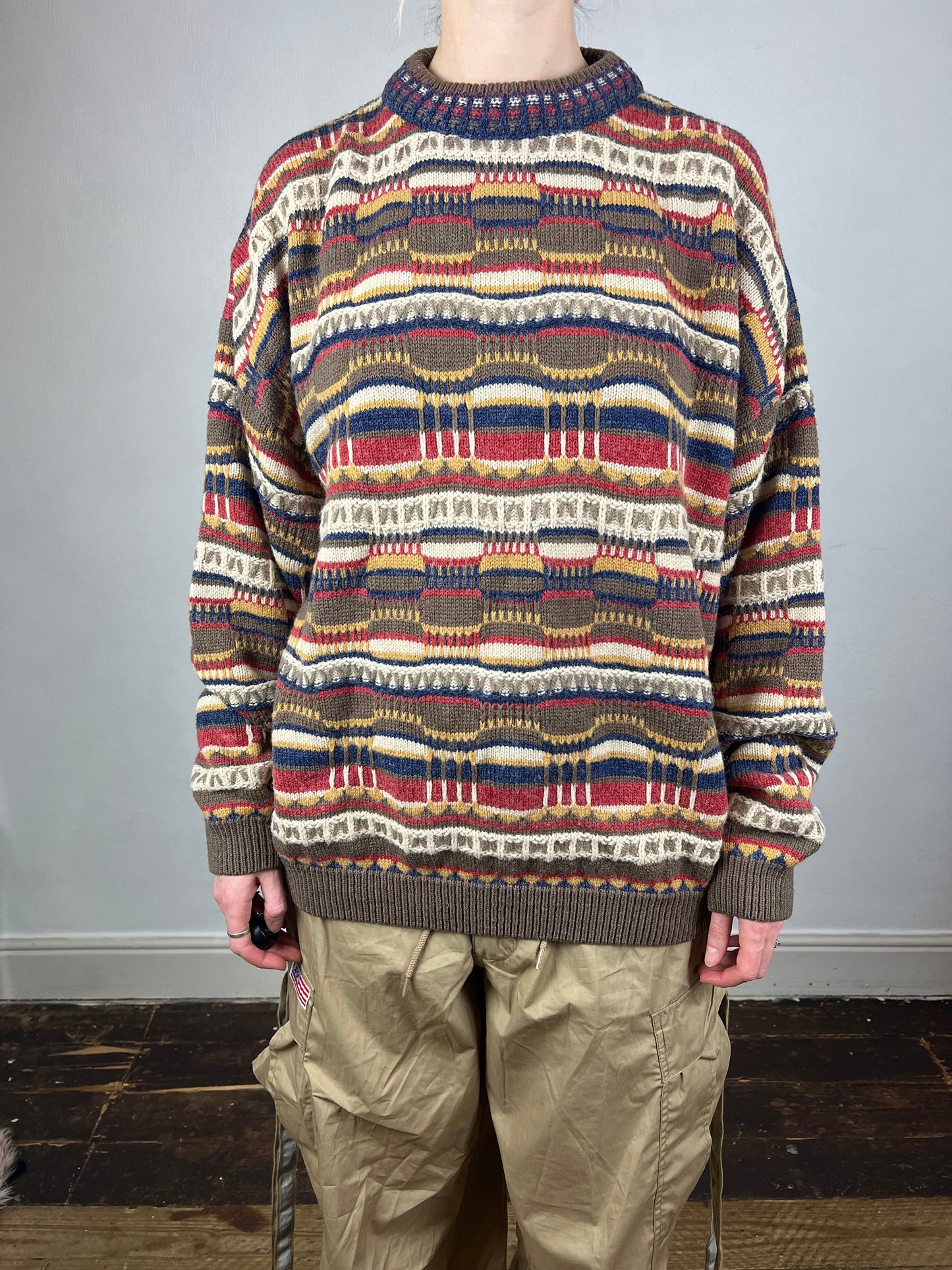 Vintage 3D knit jumper