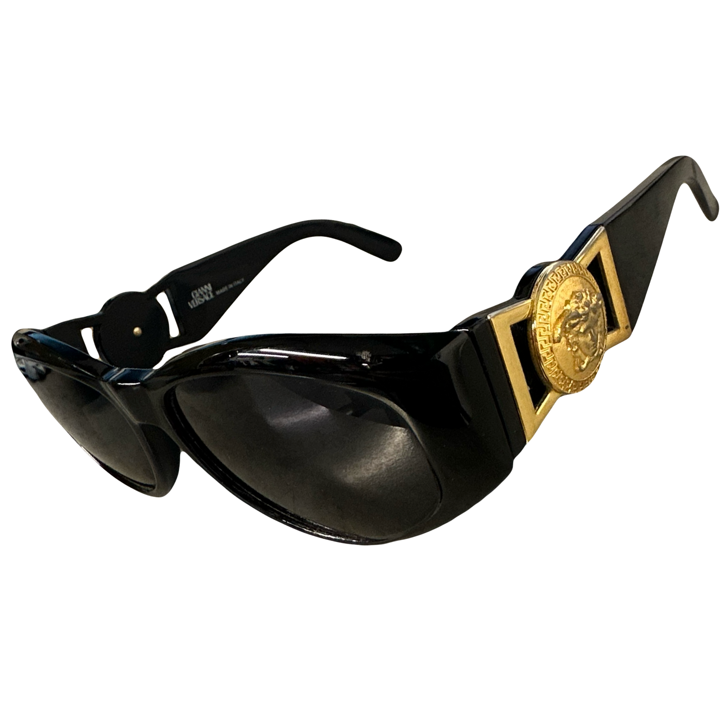 Versace 90s Medusa Head Sunglasses In Black