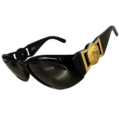 Versace 90s Medusa Head Sunglasses In Black
