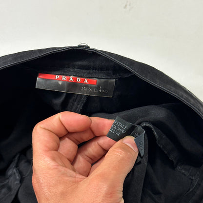 Prada Sport 1999 Baggy Carpenter Velcro Fly Trousers - IT52 | Default Title, Black