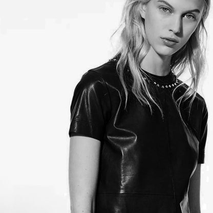 DIESEL BLACK GOLD FW15 LEATHER TOP | O/S, Multicoloured