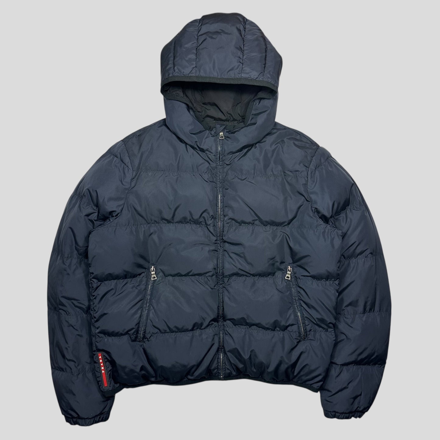 Prada 2011 Red Tab Nylon Goose Down Puffer Jacket - IT52 (L)