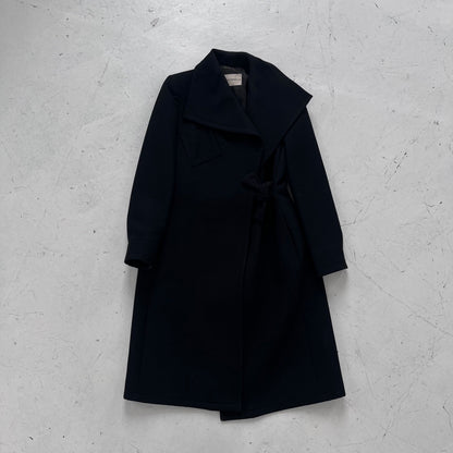 fw2001 emporio armani runway trenchcoat | Black, Black