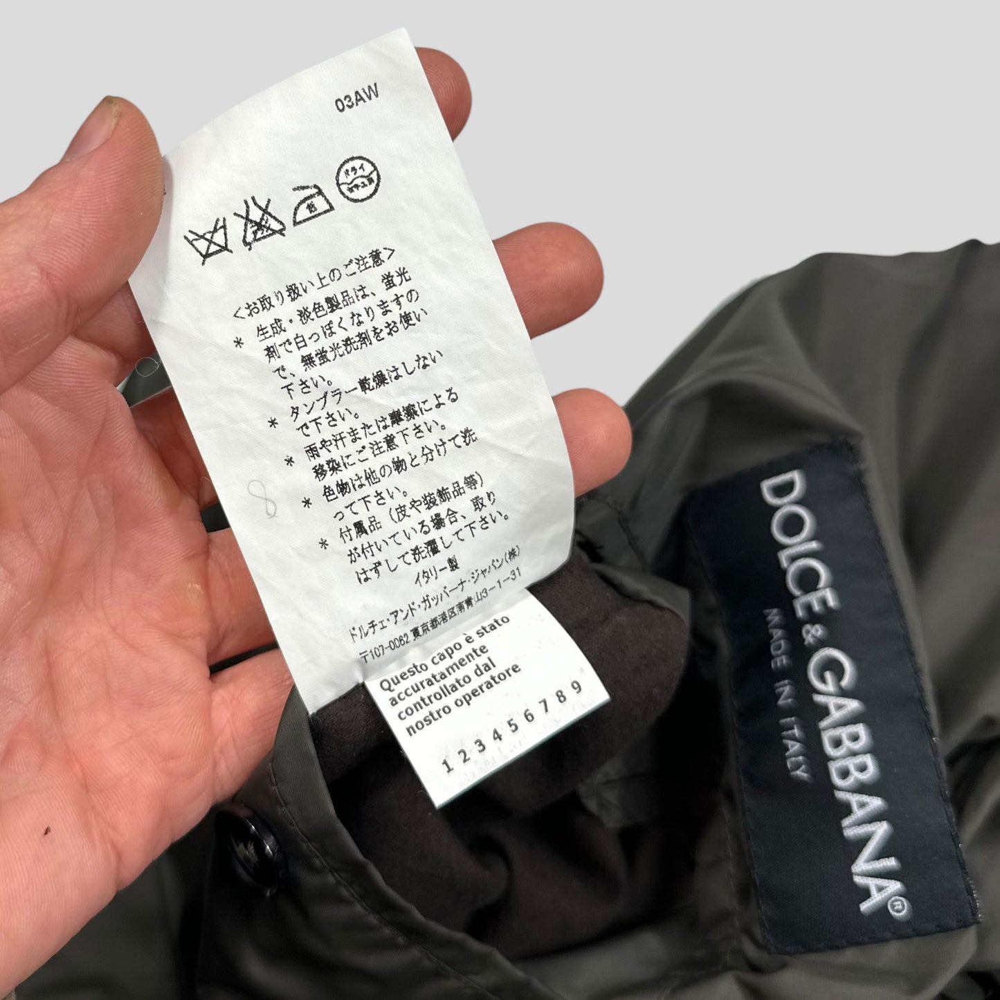 Dolce & Gabbana AW 2003 Multipocket Flight Jacket - L | Default Title, Grey