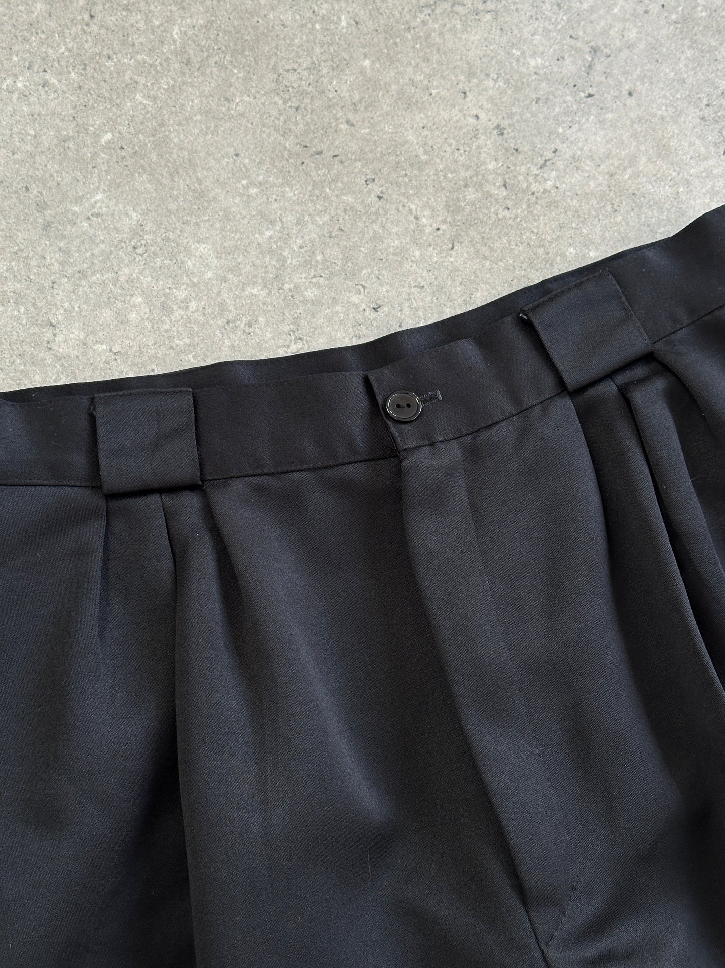 Vintage 1980s Satin Tapered Leg High Waisted Trousers - W26
