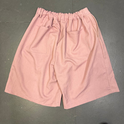 Sweats Collective Pleated Shorts In Pink (L) | Large, Pink