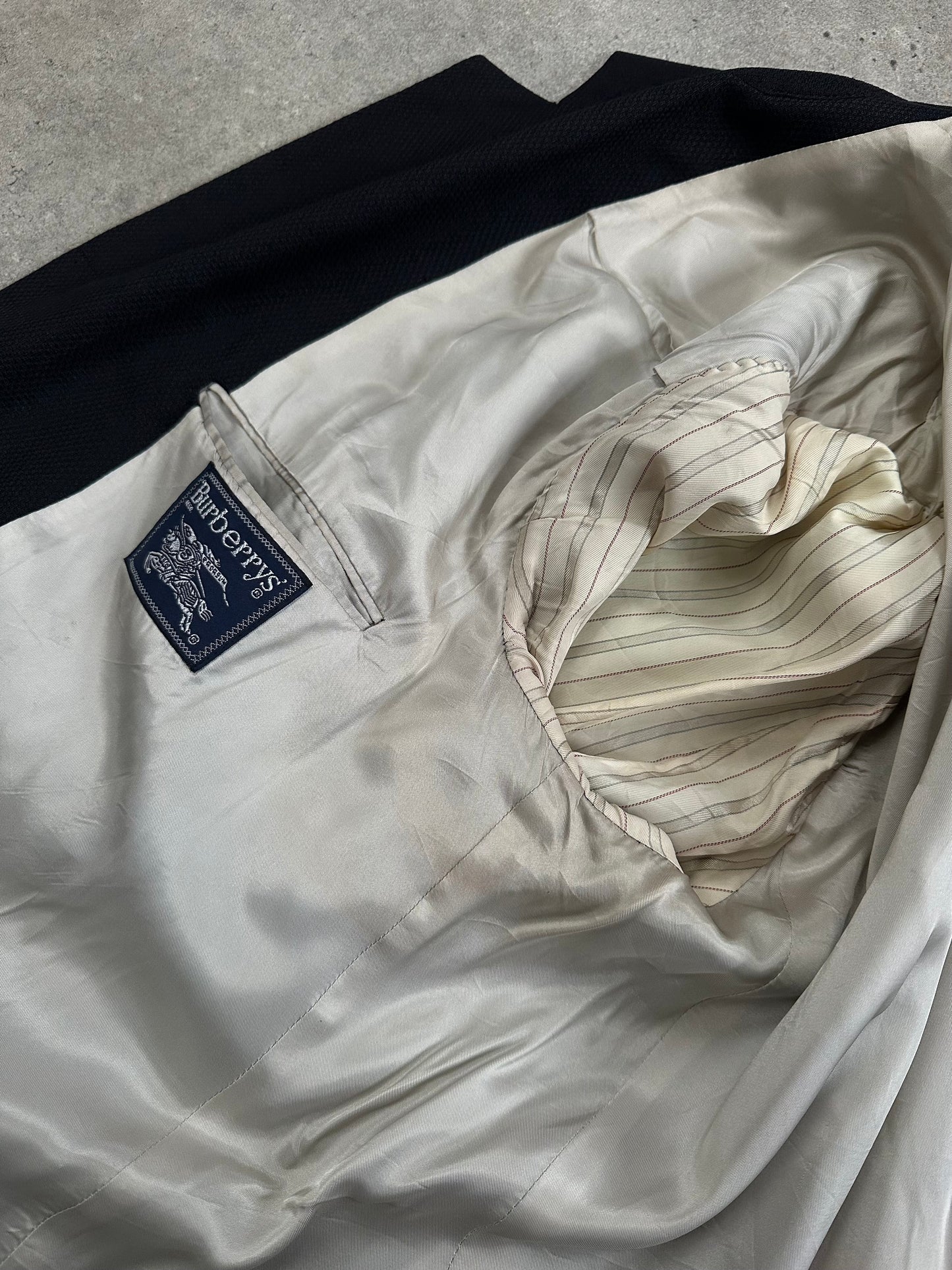 Burberry 1990s Pure Silk Single Breasted Blazer - 46R/XL