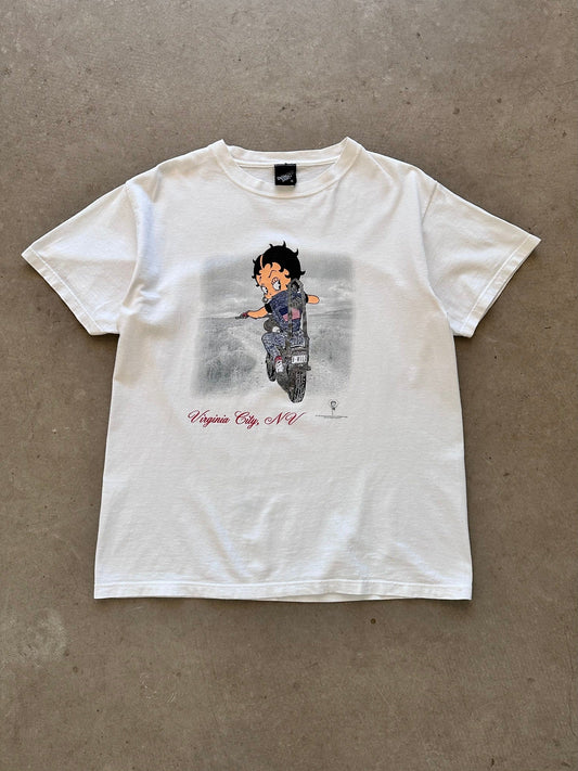 1999 Betty Boop B-Wild T-Shirt - M | Medium, Red