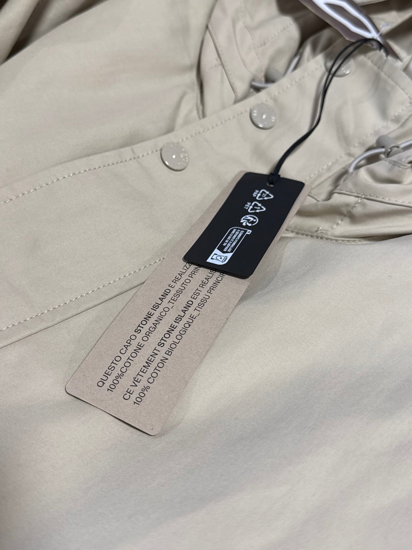 Stone Island AW/24 O-Ventile Weather Proof Ghost Parka L BNWT