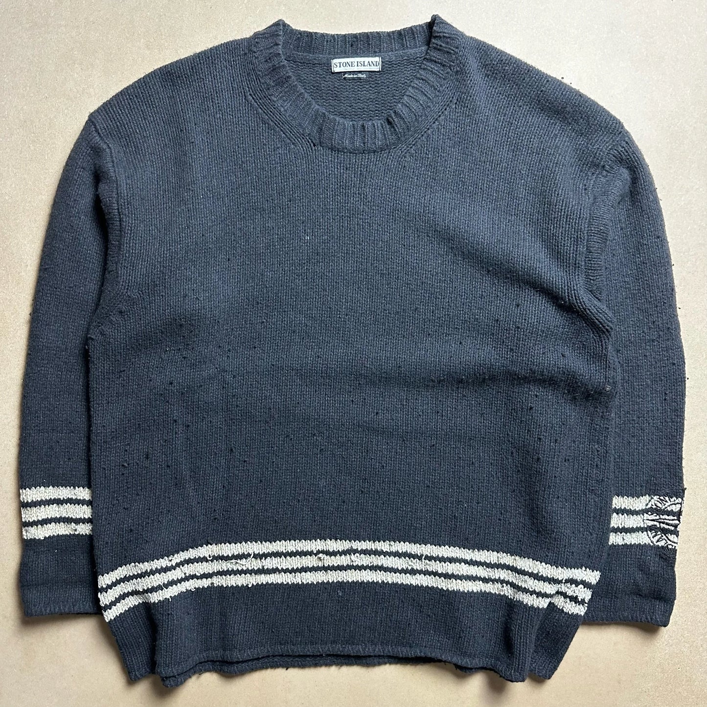 A/W1997 Compass Embroidered Wool Knitted Jumper