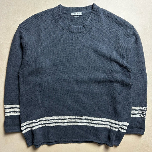 A/W1997 Compass Embroidered Wool Knitted Jumper