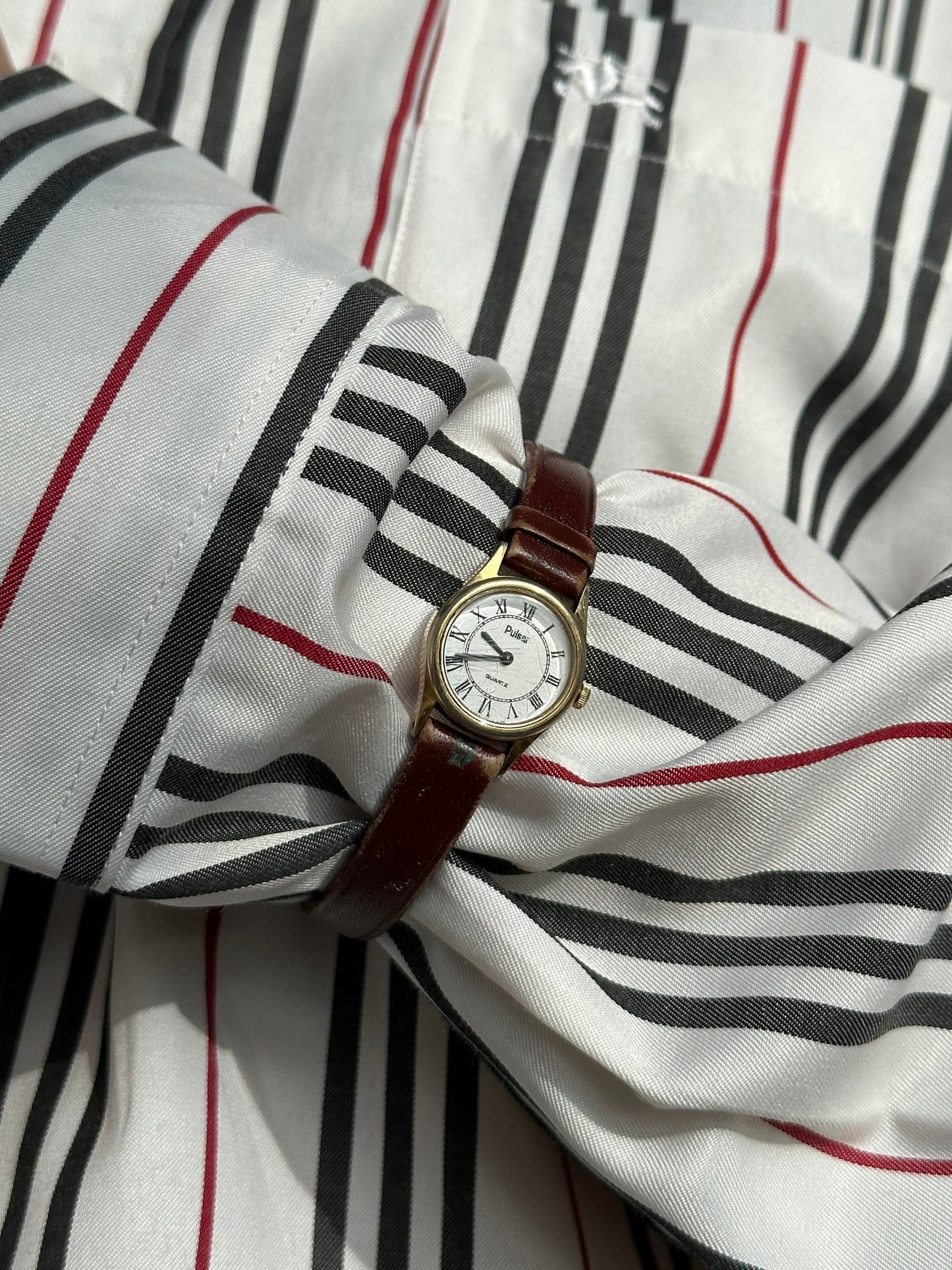 Pulsar 1990s Gold Tone Round Quartz Watch