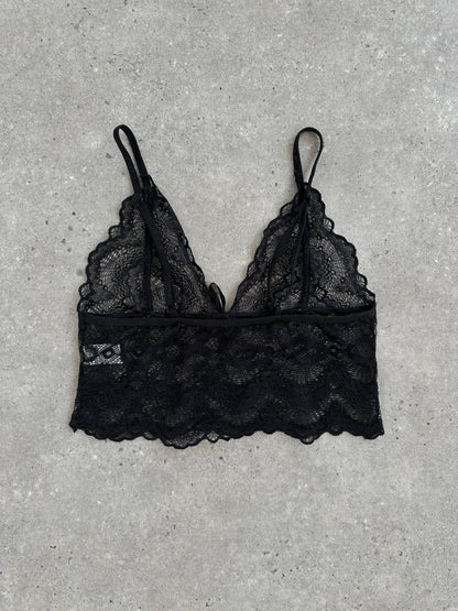 Vintage 2010s Lace Bralette Top - S