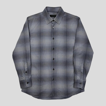 Prada Milano 2009 Shadow Check Print Shirt - M | 41, Black and White