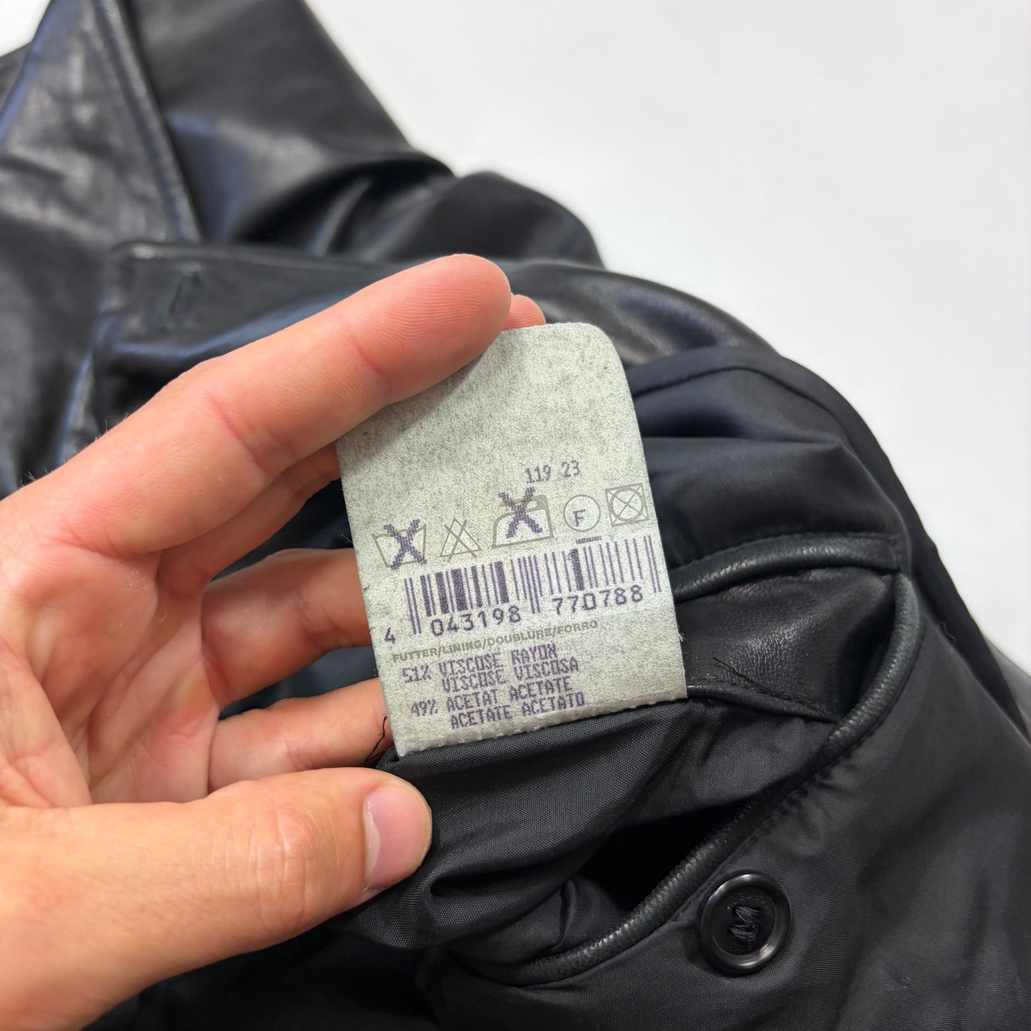 Hugo Boss 90’s Modular 2 in 1 Lambskin Leather Trench Coat - XL | Default Title, Black