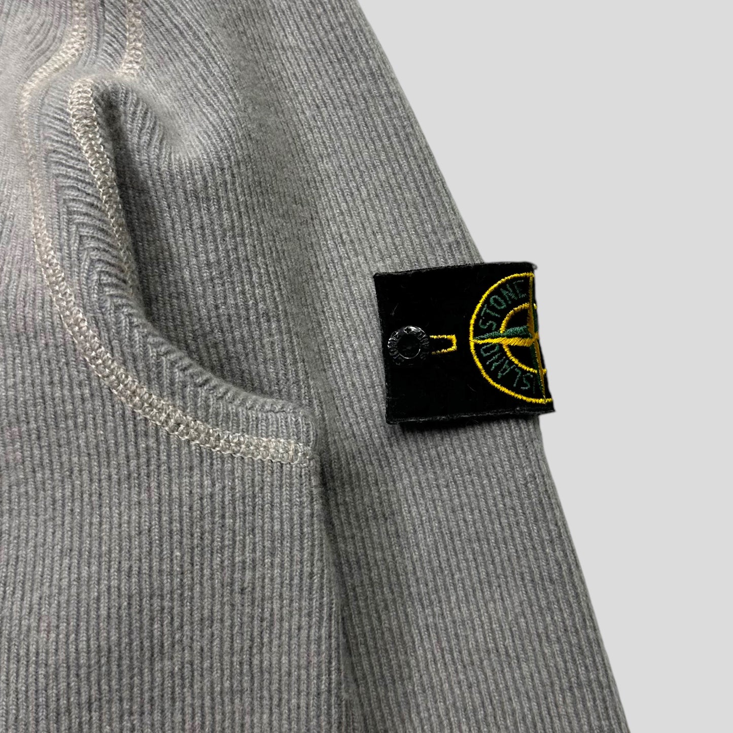 Stone Island 1999 Ribbed Cotton Crewneck - L/XL