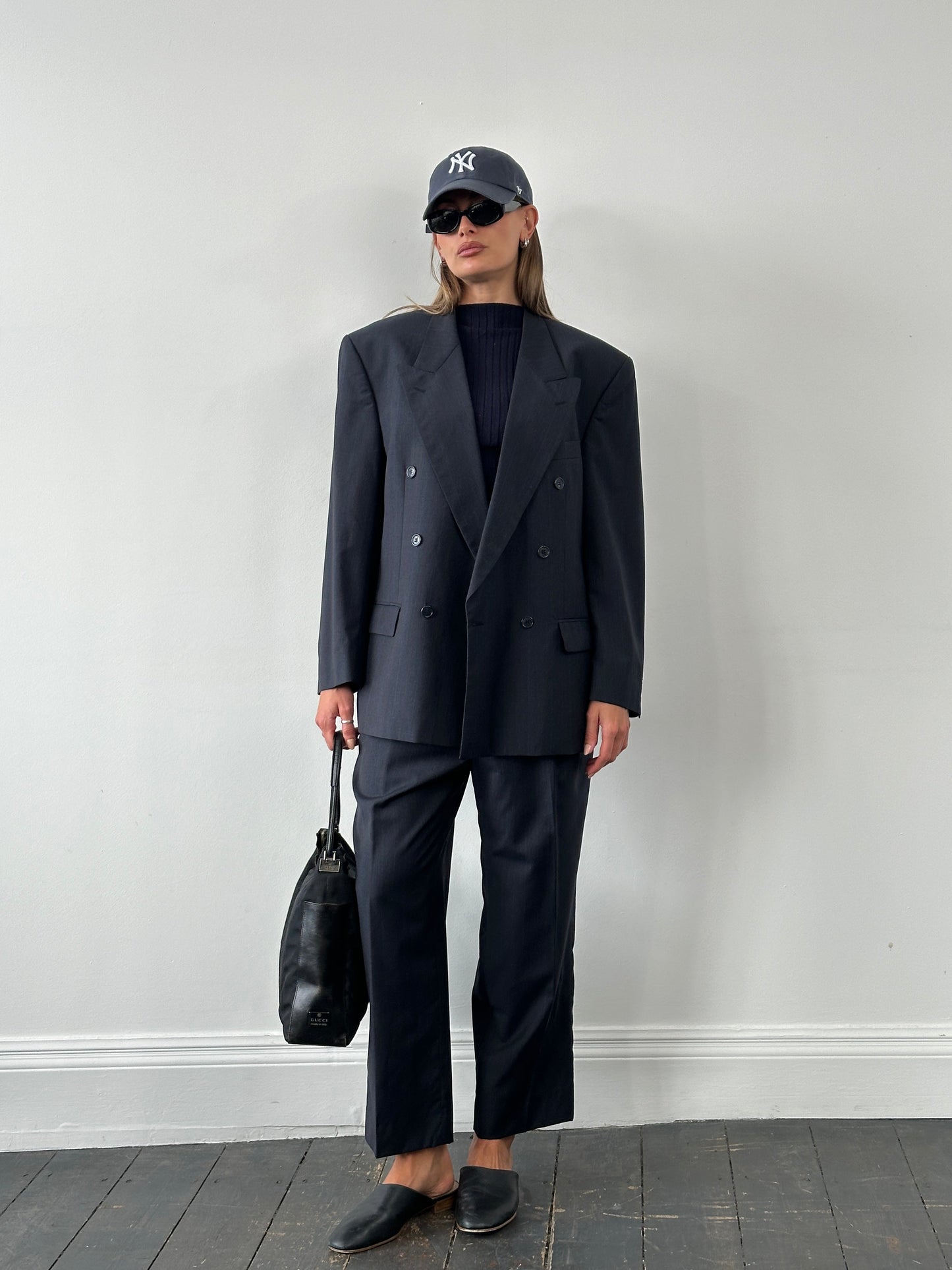 Pierre Balmain 1990s Pure Wool Double Breasted Suit – 42S/W34